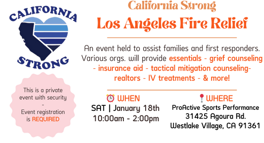 California Strong - LA Fire Relief | SAT. JAN 18th 10-2p