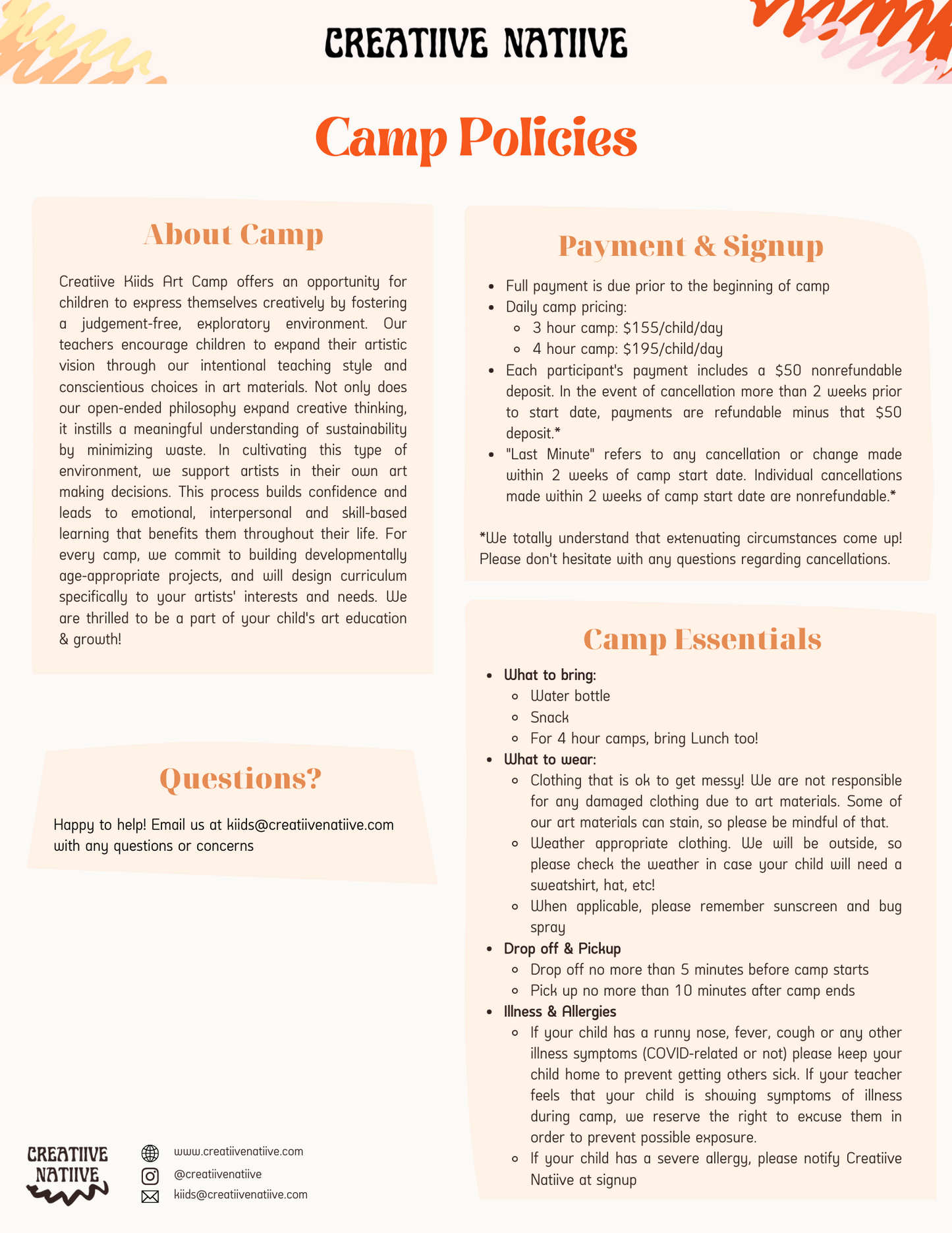 Cervieri Camp | Sept 3-6