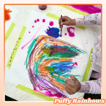 Puffy Rainbows Art Lesson Plan [Digital Download]