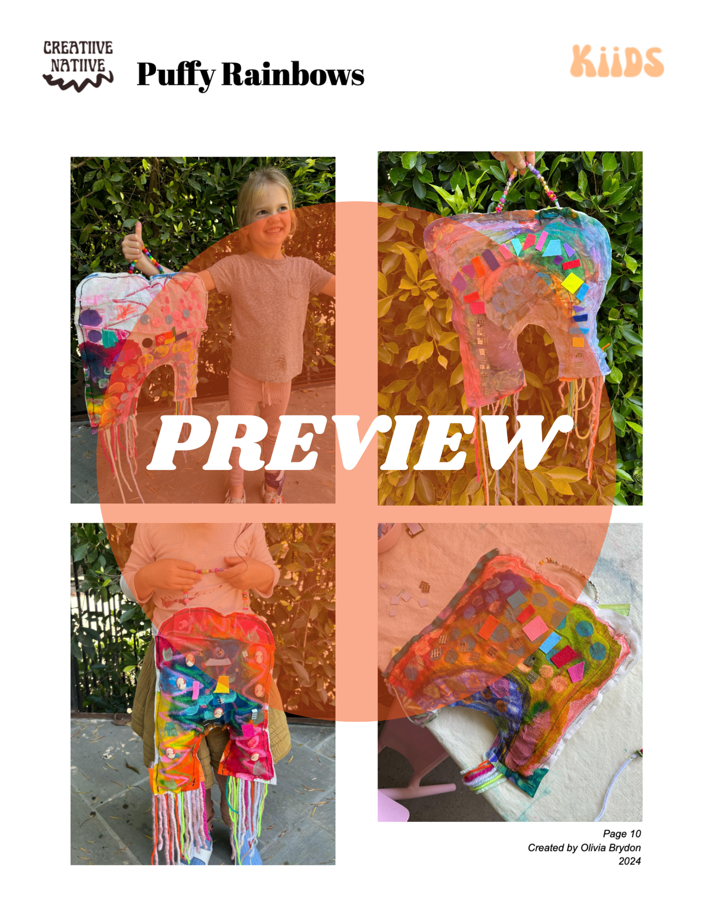 Puffy Rainbows Art Lesson Plan [Digital Download]