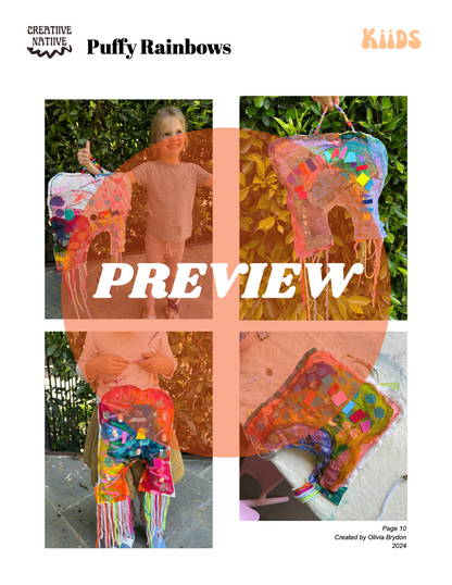 Puffy Rainbows Art Lesson Plan [Digital Download]