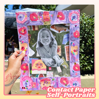Contact Paper Self-Portraits Art Lesson Plan [Digital Download]