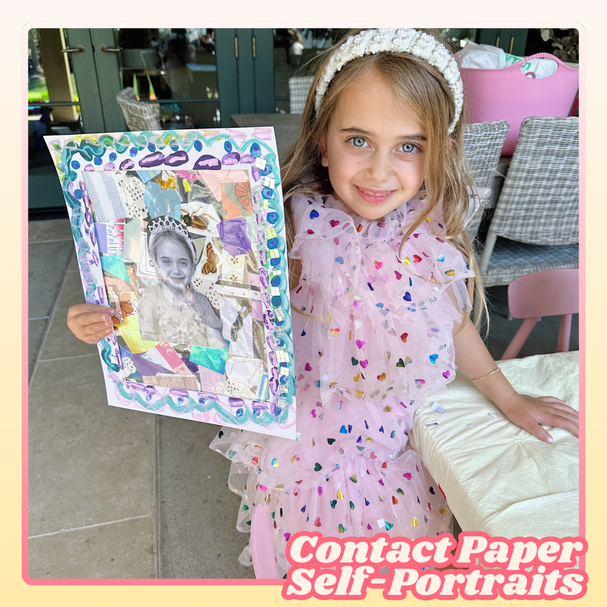 Contact Paper Self-Portraits Art Lesson Plan [Digital Download]